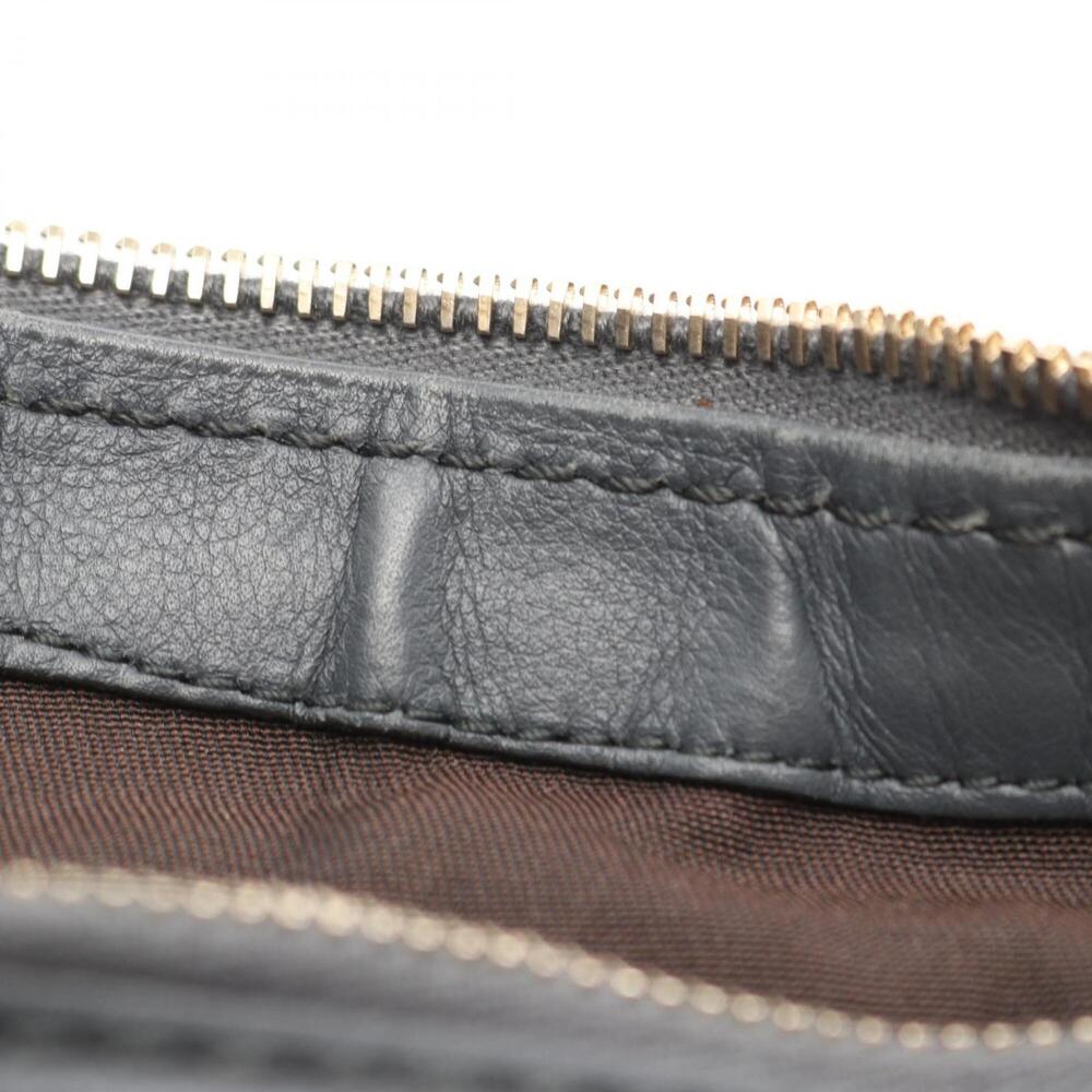GUCCI Gray Leather Shoulder Bag - Picture 7 of 8